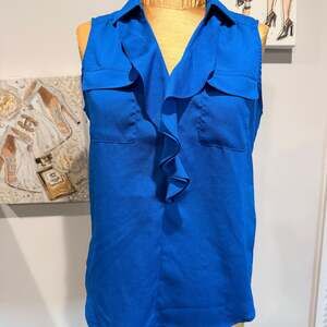 New York & Company Ruffle Top Size Small